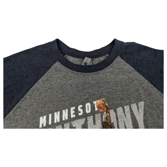 NBA Minnesota Timberwolves Anthony Edwards Mens Size M Raglan Sleeve - Picture 4 of 9